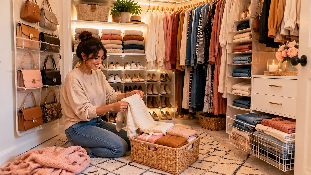 How to Organize a Small Closet When You Have Way Too Many Clothes