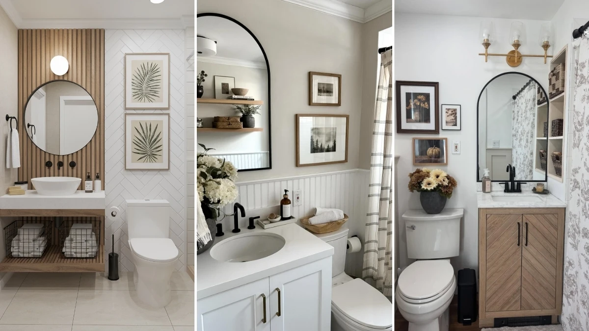 19 Rental Bathroom Decor Ideas That Hide Every Ugly Fixture