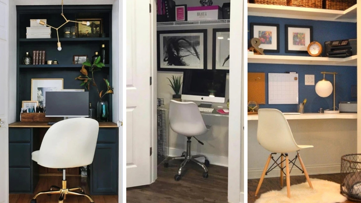 17 Closet Office Ideas That Turn 6 Feet Into a Workspace