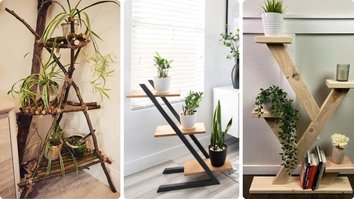 17 DIY Plant Stand Ideas That Display Plants Like a Shop