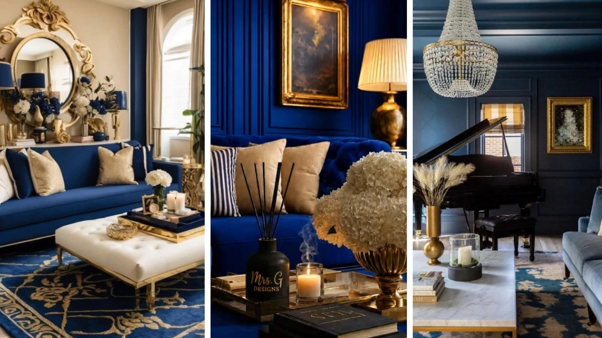 17 Navy and Gold Living Room Ideas With Quiet Drama