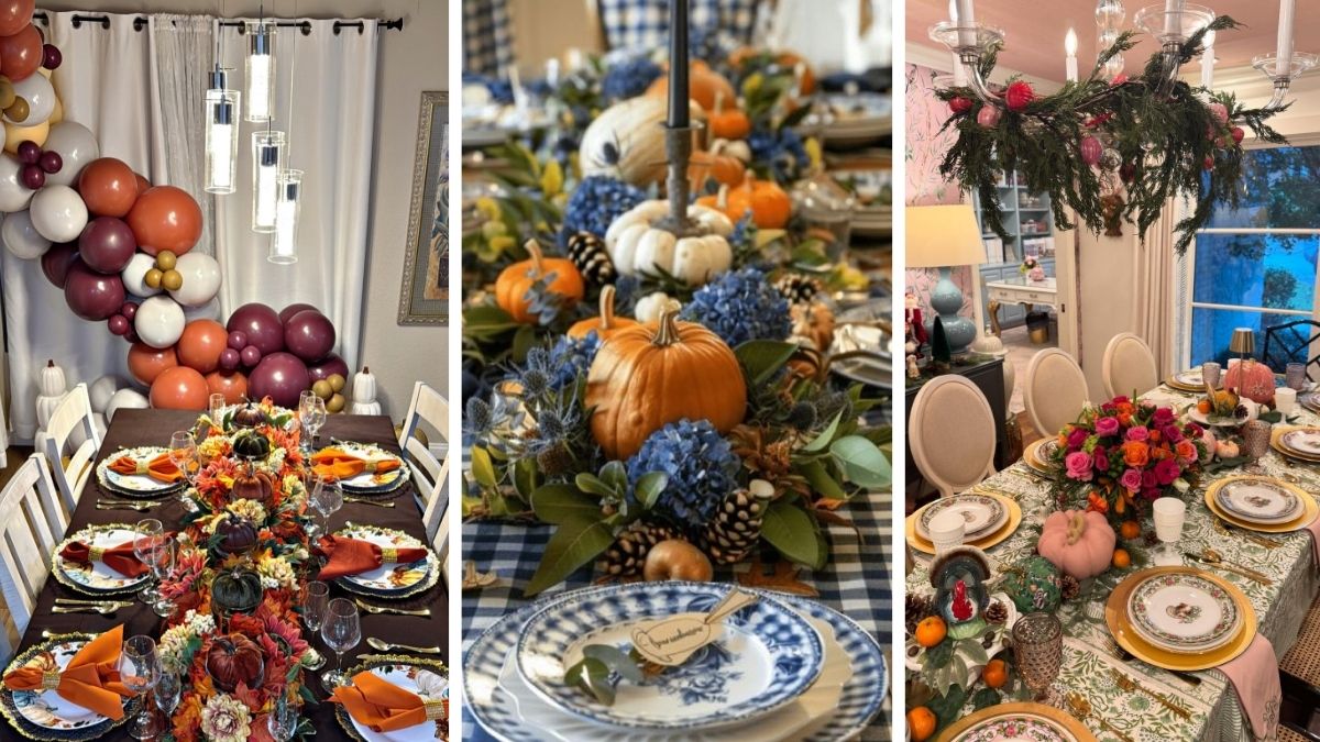 17 Thanksgiving Tablescapes That Wow Before the Turkey Lands