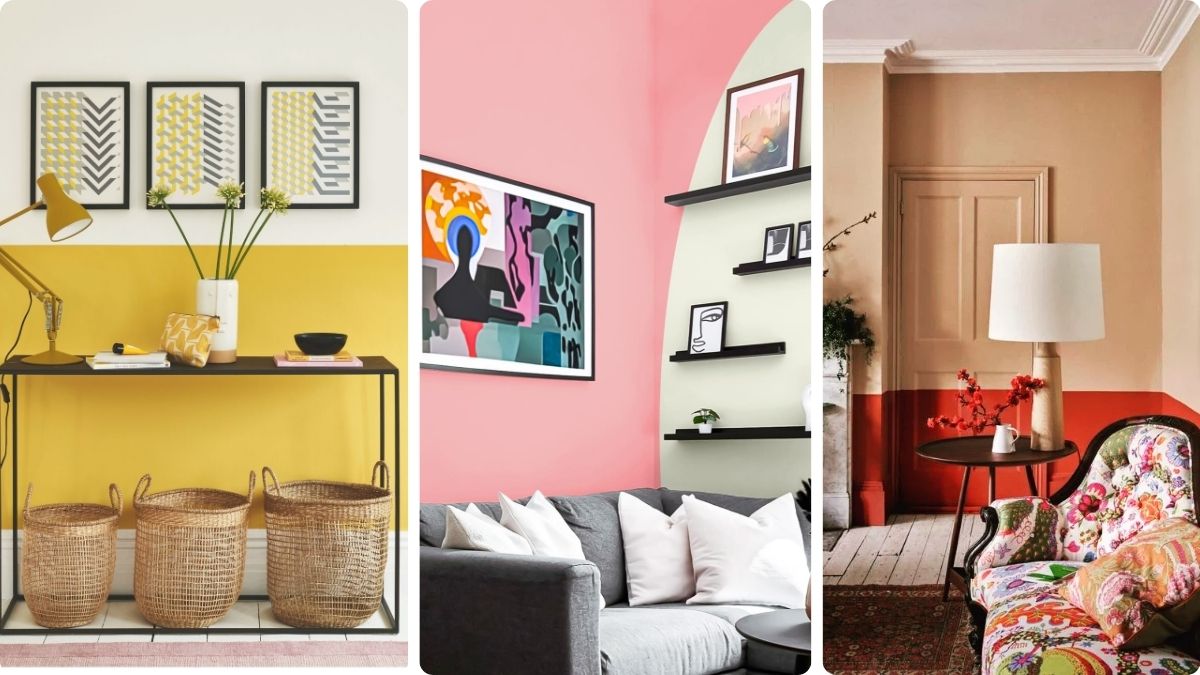 17 Two Tone Wall Ideas That Add Architecture With Paint