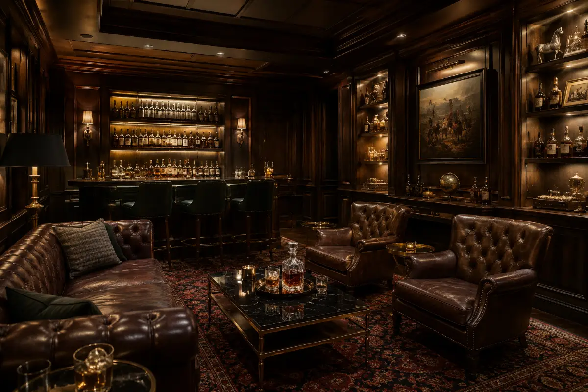 17 Whiskey Room Ideas for a Lounge That Feels Like a Members Club