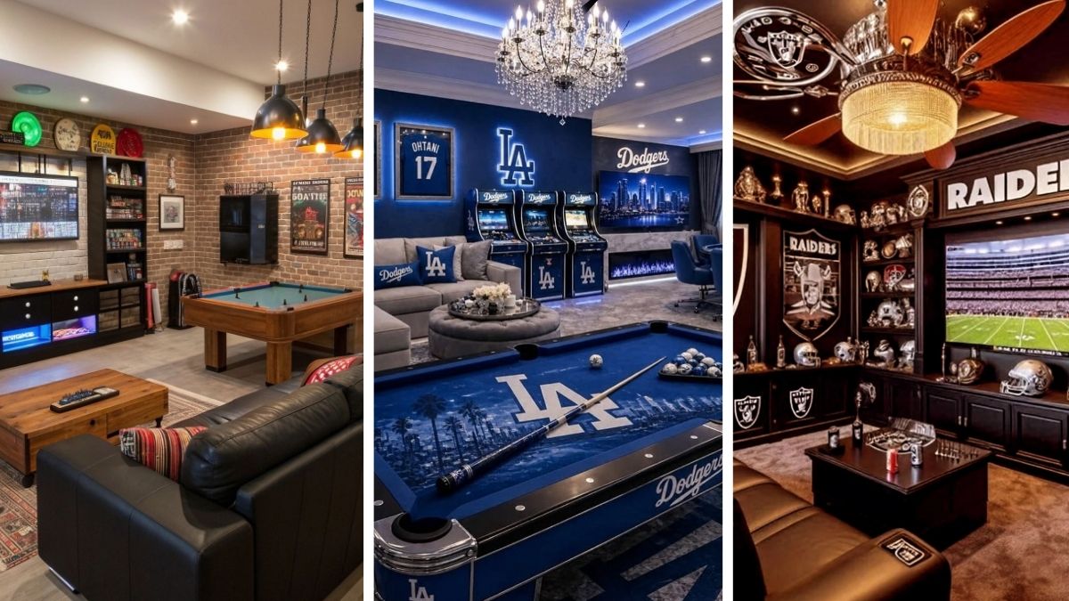 19 Sports Themed Basement Ideas for Game Day Headquarters
