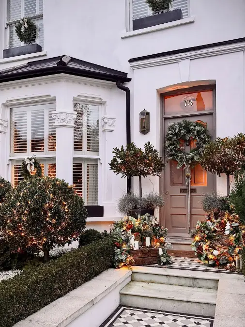 Asymmetrical Greenery on Historic Tile