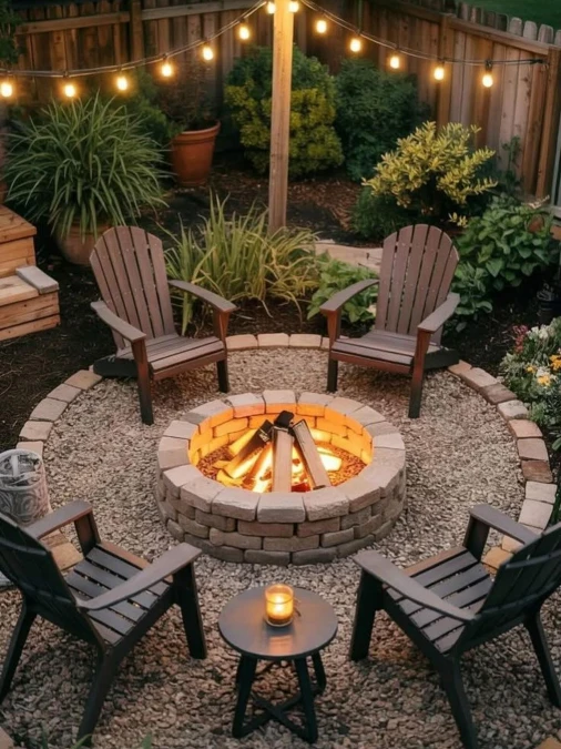 Build a Defined Circular Fire Pit Oasis