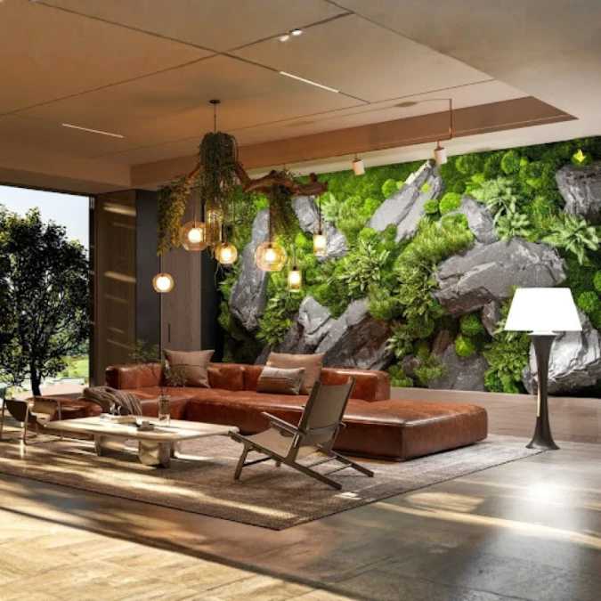 Build a Living Wall With Stone and Moss