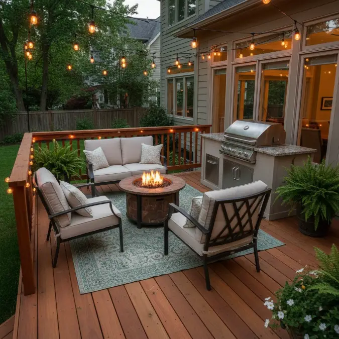 Central Fire Pit And Outdoor Kitchens