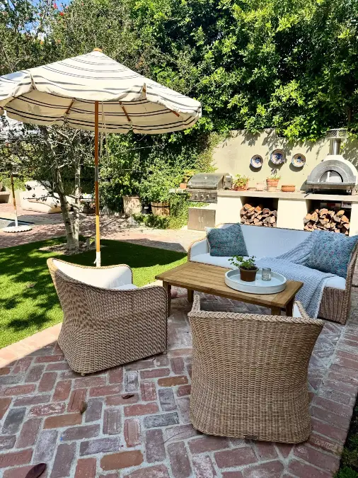 Classic Wicker And Brick Bring Coastal Charm