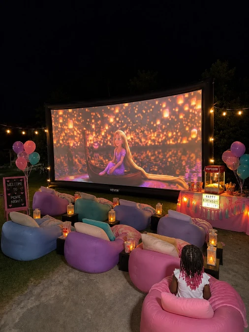 Colorful Inflatable Seating for Birthday Bashes