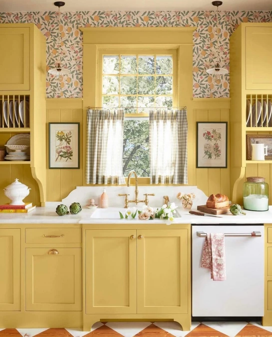 Cottagecore Charm with Patterned Wallcoverings