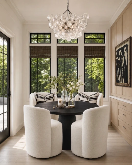 Dark Anchors For Bright Sunrooms