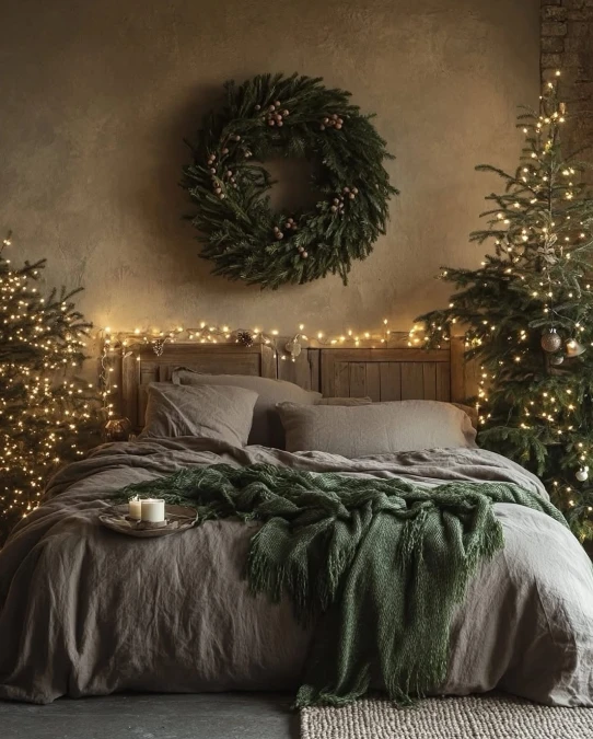 Dark Moody Bedrooms and Layered Linens