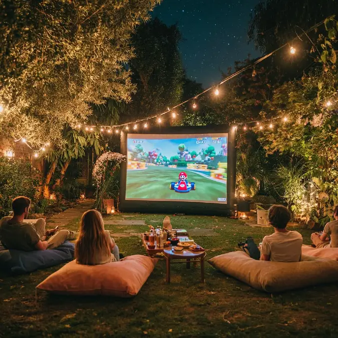 Dense Garden Video Game Lounge