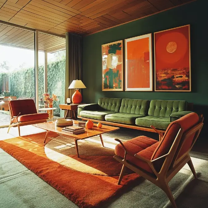 Earthy Tones and Mid Century Lines