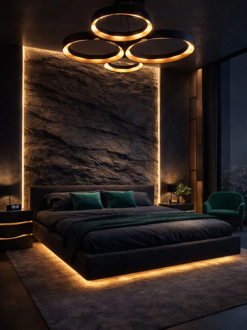 Emerald Velvet Meets Illuminated Rock