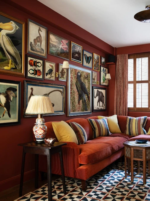 Floor to Ceiling Maximalist Gallery Wall