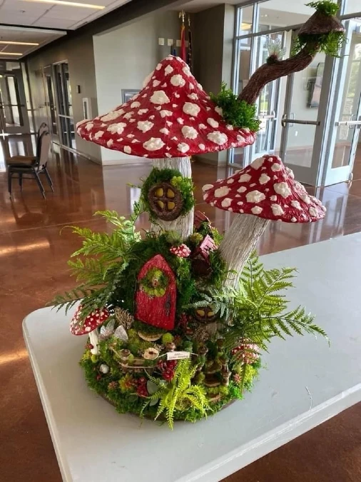 Giant Crafted Fairy House Display