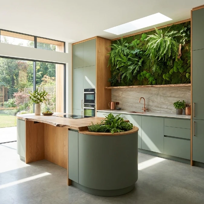 Grow a Living Wall Above the Kitchen Counter