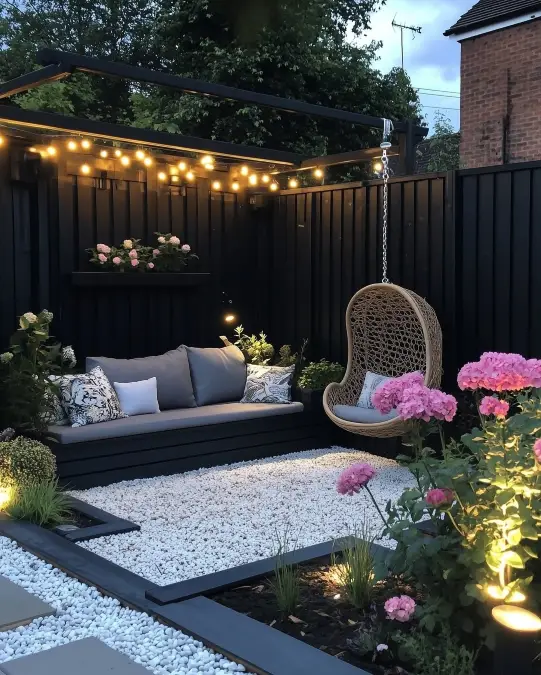 High Contrast Courtyard Styling
