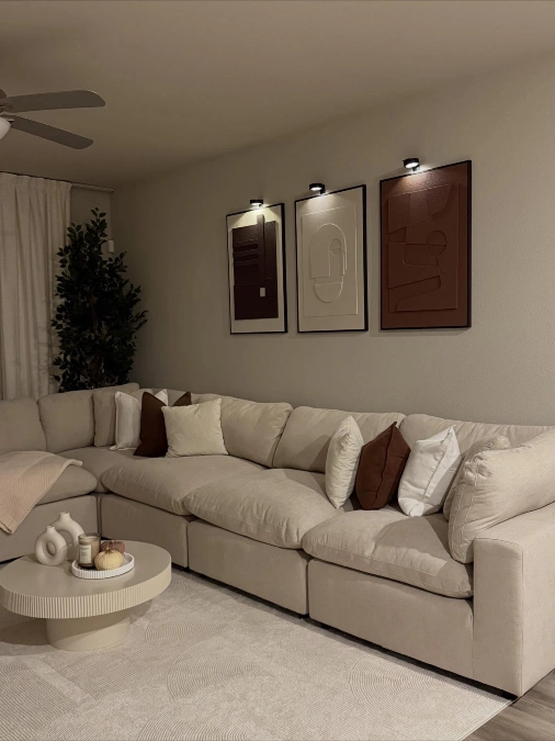 High Gloss Marble and Warm Brass Accents