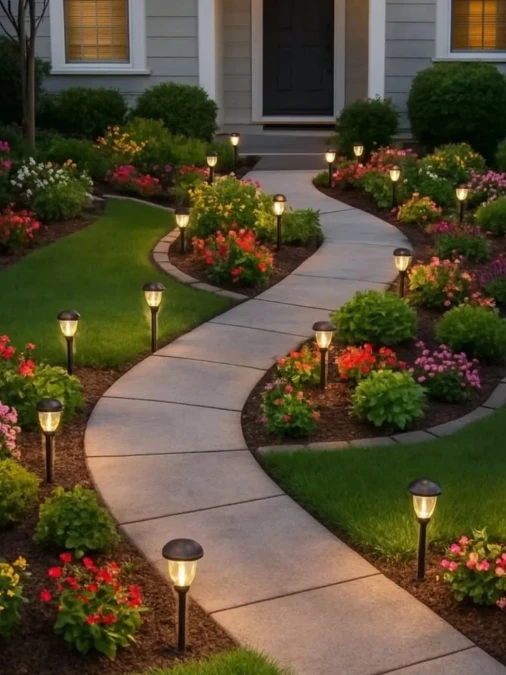 Highlight Walkways With Solar Stakes
