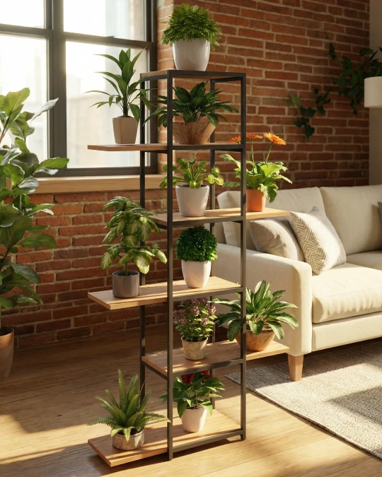 Industrial Metal And Wood Tower