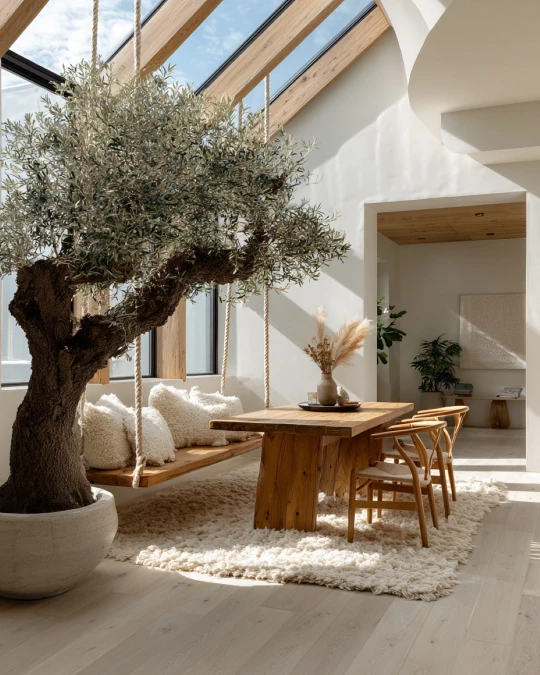 Make a Mature Indoor Tree the Heart of the Room