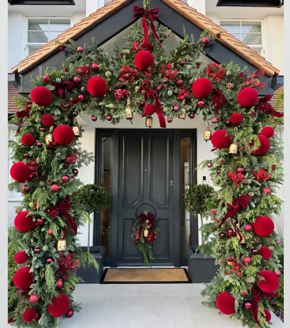 Maximalist Velvet Sphere Archway