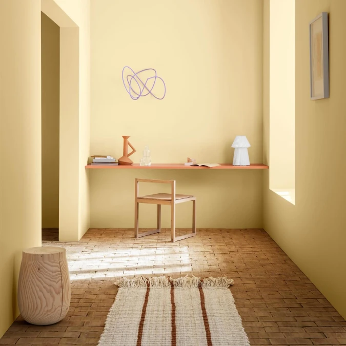 Minimalist Home Office with Floating Desk