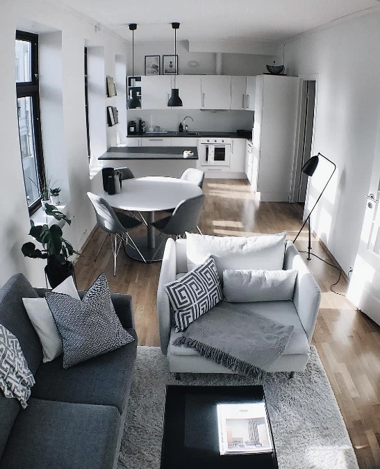 Monochromatic Color Zoning For Open Concept Flow