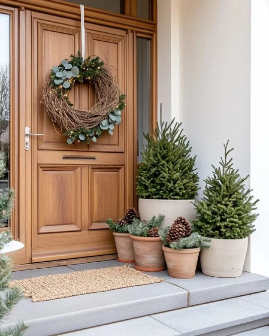 Natural Textures and Tapered Greenery