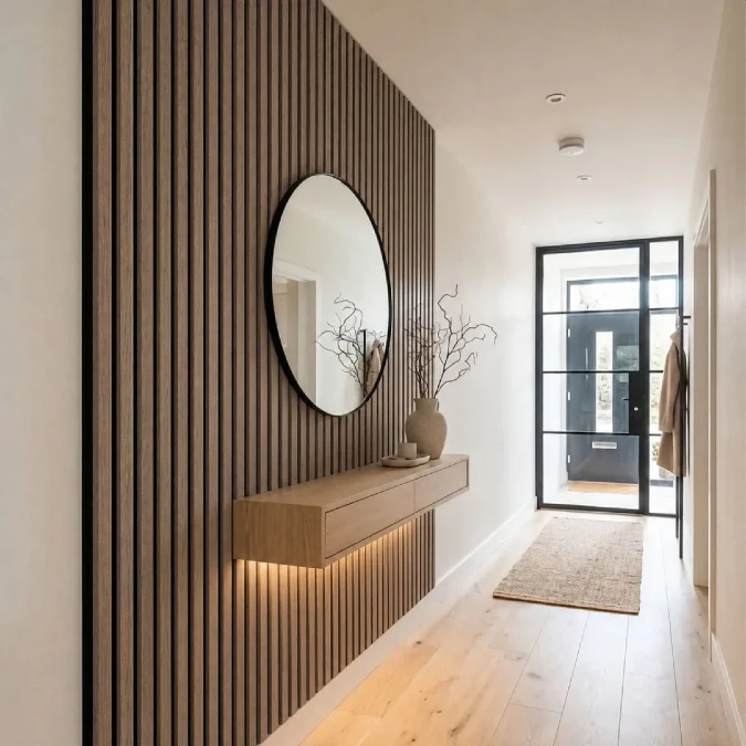 Partial Slat Wall Entryway Zone