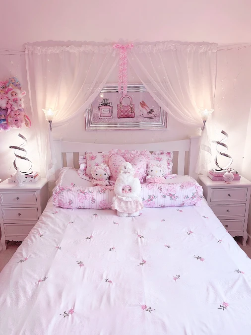 Pink Princess Sanctuary With Character Accents