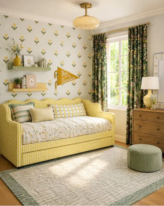 Playful Pattern Mixing in Sunlit Rooms