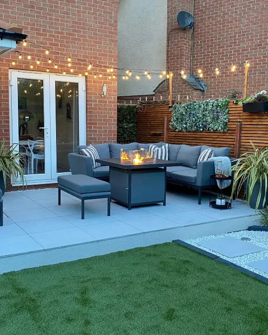 Raised Fire Pit Zones Maximize Small Backyards