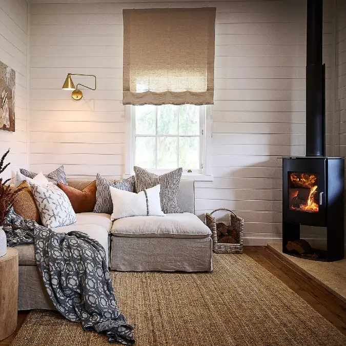 Rustic Textures and Warm Hearth Layers