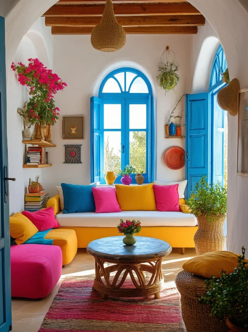 Saturated Colors and Raw Woven Textures