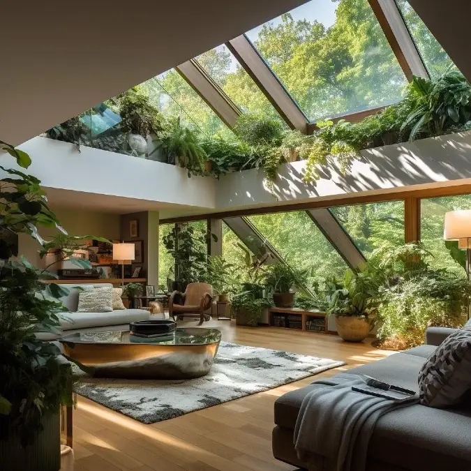 Skylight Integration For Natural Light Saturation