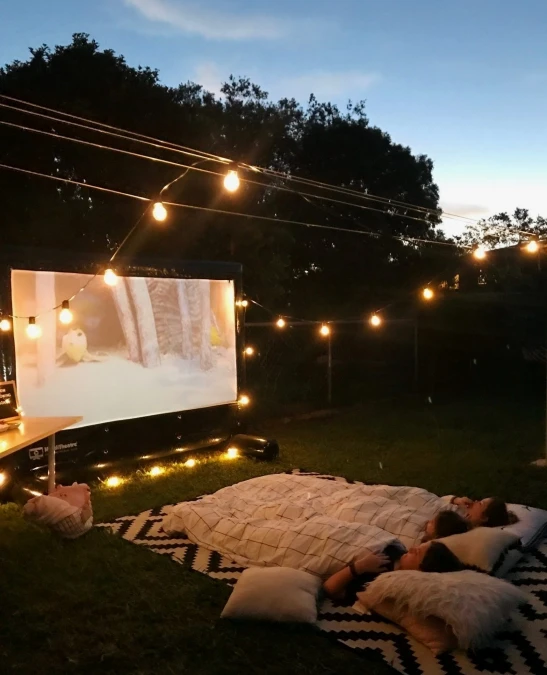 Slumber Party Setup With Ground Bedding