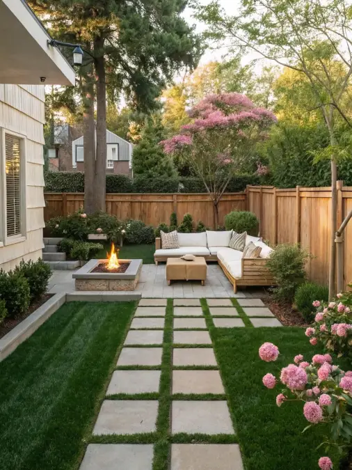 Softening Concrete Patios With Grass Grids