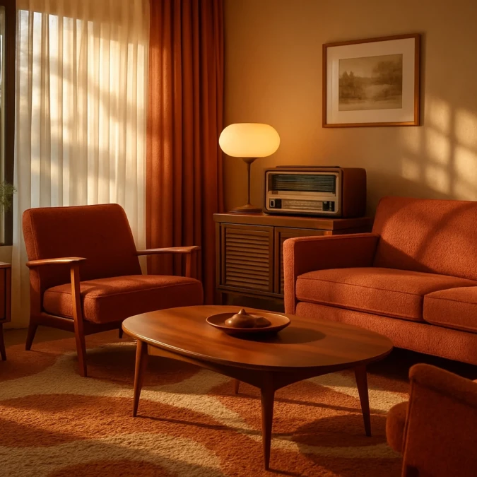 Sunset Glow and Wood Tones