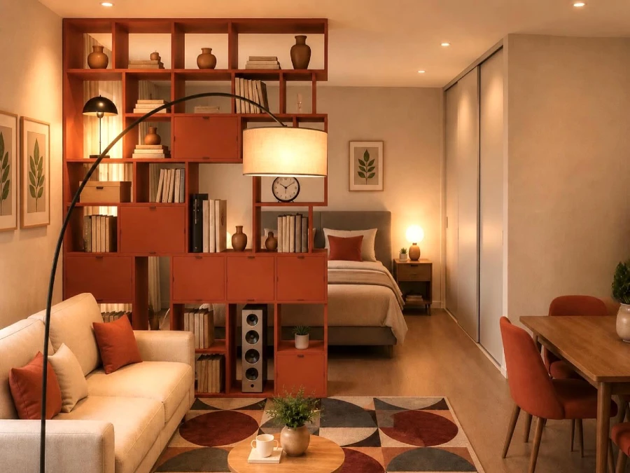 Terracotta Cubby Wall Divider