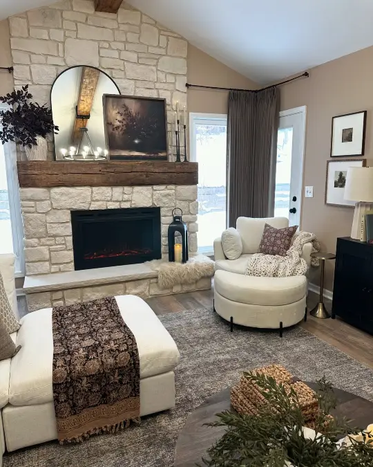 Textured Hearth and Moody Florals