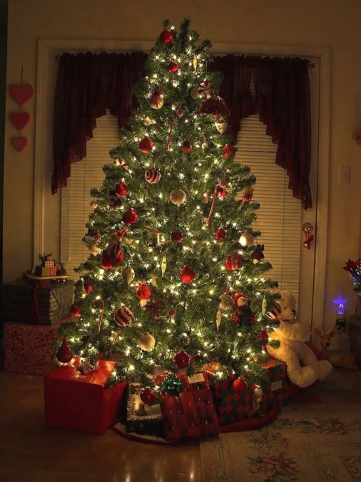 Traditional Red and Warm Nostalgic Lights