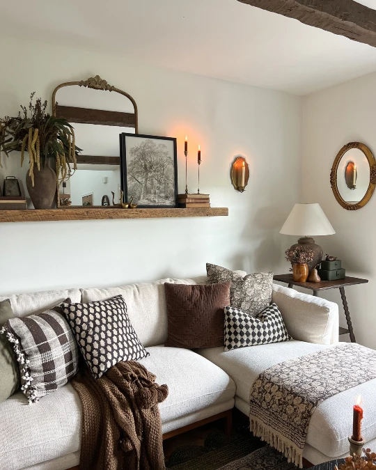 Vintage Mirrors and Layered Patterns