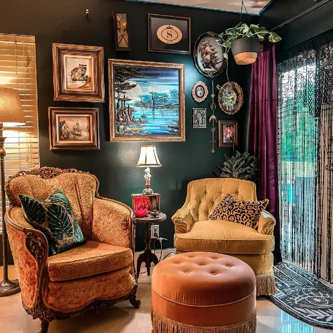 Vintage Textures and Eclectic Gallery Walls