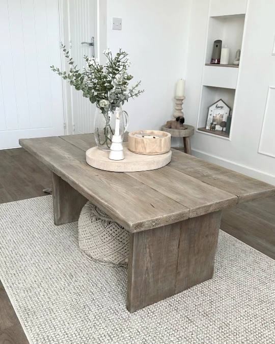 Weathered Grey Plank Table