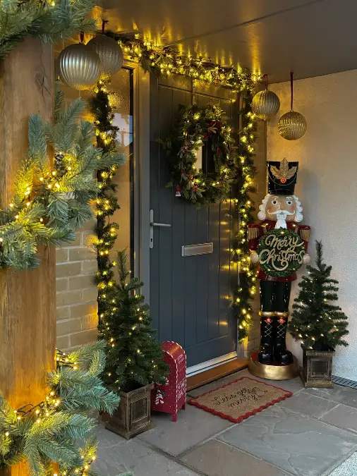 Whimsical Nutcracker Porch Display